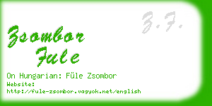 zsombor fule business card